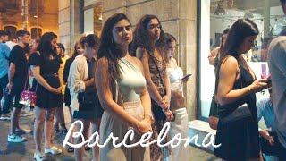 Barcelona Spain Nightlife Vlog July 2022 4k Walking Tour Best Nightlife & Tourist Spots 🇪🇸