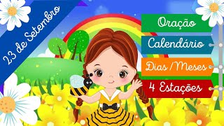 CALENDÁRIO 23 DE SETEMBRO l 🌳🌸 Especial Dia da Árvore e Primavera🌈 l Aula Completa