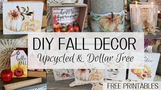 DIY Fall Decor Projects - FREE FALL PRINTABLES! Koala No Spray Decals