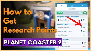 How to Get Research Points in Planet Coaster 2