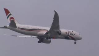 Biman Bangladesh 3rd B787 delivery flight landing at Dhaka