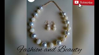 Necklace Designs || Pearls necklace design || Pearl Earrings Designs #beauty