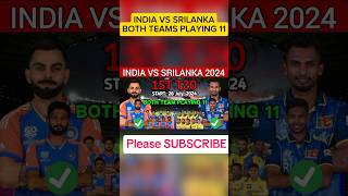 India Vs Srilanka 2nd T20 Macth Both Teams Playing 11 #india #srilanka #edit #ytshort #short #viral