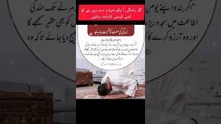 #shorts#zindagi mohlat de to usey achy kamon m guzarye #shortvideos @islamrahehidayat5771