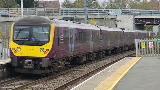 EMR 360117 and 360115 departing Wellingborough for Corby