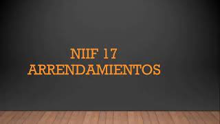 NIIF 16 Arrendamientos.