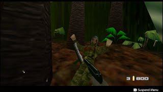 Goldeneye N64 Enemy Rockets Silenced PP7 Pistol Only 00 Agent On Jungle (Infinite Ammo)