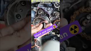 Bike engine Magneto service| #youtubeshorts