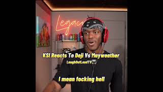 KSI Reacts To Deji Vs Mayweather😎📺