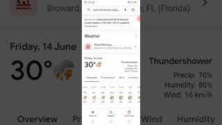 flood warning in Florida | usa vs ire weather #viral #floridaweather14june