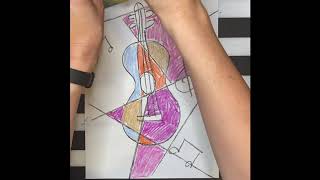 Pablo Picasso 4th Grade Guitar Drawing