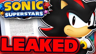 Shadow in Sonic Superstars LEAKED