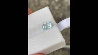 1.21 carats | Light Blue Aquamarine Cushion Cut Natural African Gemstone #blue #aquamarine #gemstone