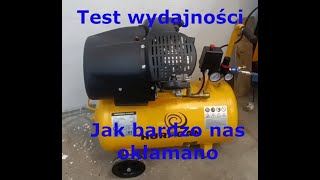 Test kompresora Huragan. Jak bardzo kłamie producent / sprzedawca o parametrach produktu.