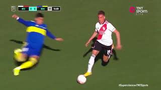 TORNEO DE LA LIGA 2021 RIVER VS BOCA ROJO MAL EXPULSADO POR UNA INFRACCIÓN QUE NO FUE Y UN TOQUE