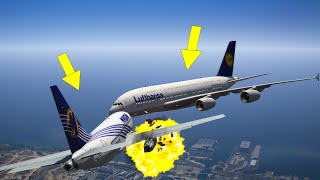 Boeing 737 Crashes mid-air with A380 | GTA 5