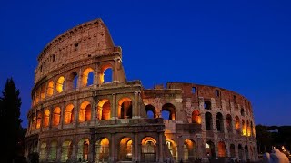 Roma imperial, Coliseo y Foros Romanos, Italia.