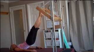 Pilates Half Cadillac: Tower Bar Hamstring Series with The Roll Up