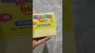 Guru in stationery Sticky Notes #short #shorts