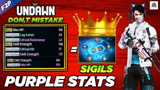 Bio-Sigils Purple Stats 🏆( Tips For Beginners ) -UNDAWN