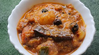 Kara Kuzhambu/Spicy Sambar Gravy with Rice/Sambar Recipe/Kozhumba Recipe