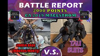 Bash Bros (Morty/Magnus) vs Tau - 2k Maelstrom Battle report