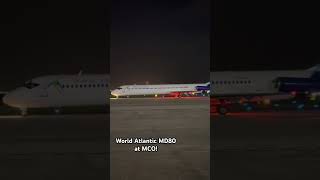 World Atlantic MD80 taxiing by on the MCO West Ramp #md80 #aviation #boeing #airplanes