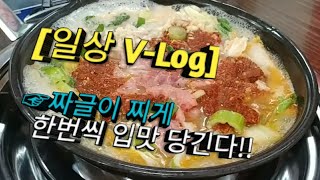 [브이로그] 입맛 당기는 "짜글이 돼지찌개" 먹고 가실께요~