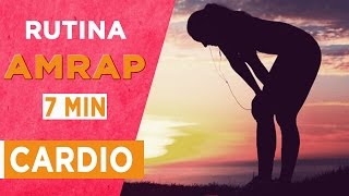 Rutina rápida cardio AMRAP | 7 MIN