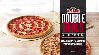 Papa John's - Double Deal, Double Taste