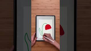 Procreate tutorial🌸 #art #procreate #artshorts #arttutorial #create #easyart #fyp #shorts #trending