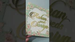 Laser Cut Invitation Card With Floral Pattern | Jimit Card | 1919PNReel