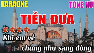 Tiễn Đưa Karaoke Tone Nữ Karaoke Lâm Nhạc Sống - Beat Mới