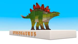 CUBE BUILDER for KIDS (HD) - Build a Stegosaurus for Children - AApV