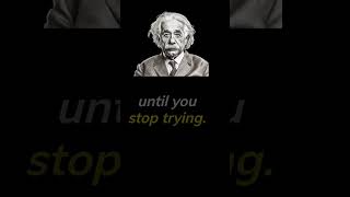 Albert Einstein on Perseverance #shorts #success #fail