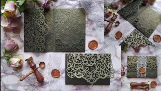 HOW TO | DIE CUT | EMBOSS | OBLIQ MACHINE | FUSION WEDDING CARD COVER | INVITATION CARD