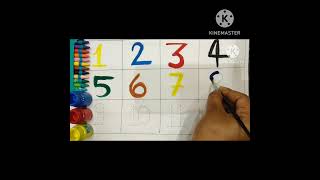 1234 Number Table with colour #shorts