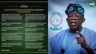 President Tinubu Issues Directives To Ministers Others Over Cost Of Governance | NaijaNews TV