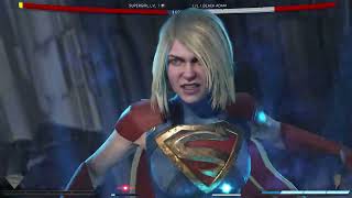 'INJUSTICE 2' Black Adam VS Super Girl [Super Powers]