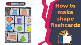 #shapeTLM || shape flashcards making || flashcards for kids || shape tlm for students || learn early