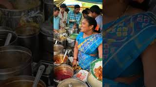 Famous Sai Kumari Aunty Selling Unlimtede Non Veg Meals #shorts #ytshorts #chicken #mutton #trending