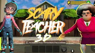 SCARY TEACHER 3D- GAMEPLAY -Troll Miss T by using mouse trap and spoiling breakfast