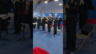 Navy Band during OCS graduation  #navy #band #nationalanthem #youtubeshorts #trendingshorts