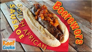 Air Fryer Boerewors South African Farmers Sausage with Chakalaka