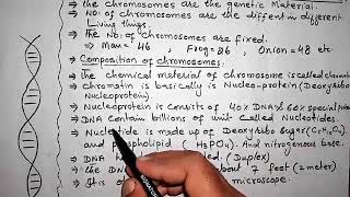 Class 10 || Chromosome and its composition of chromosome || Biology Chapter 6