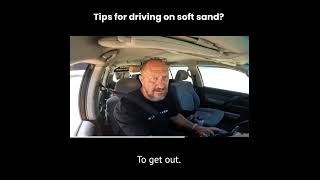 How to drive on soft sand