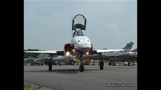 F-5E Tiger display team Patrouille Suisse at Leeuwarden 2001