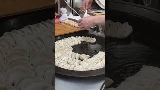 ASMR Cooking Steam fried Dumplings #shorts #food #shortsfeed #viral #asmr #ytshorts