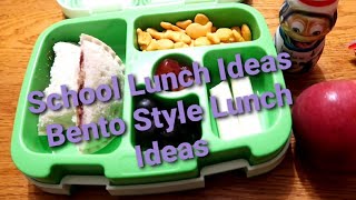 School Lunch Ideas Bento Style Lunch Ideas Back to School Lunch Ideas