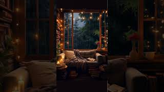 Cozy Bedroom Ambience | Rain Sounds and Candlelight | Relaxing ASMR